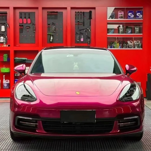 PET Glossy Metallic Rubellite Purple Vinyl Wrap review 