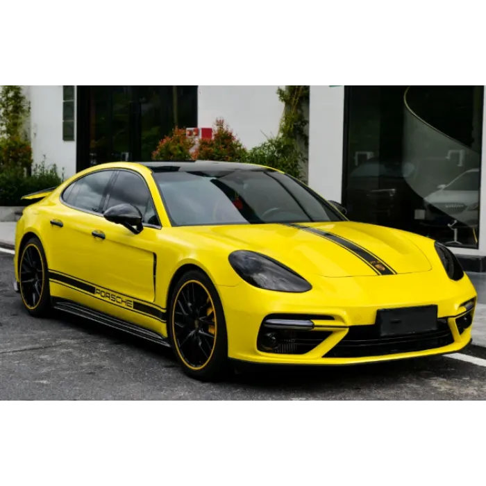 Glossy Crystal Maize Yellow Car Vinyl Wrap review 3