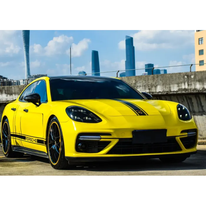 Glossy Crystal Maize Yellow Car Vinyl Wrap review 2