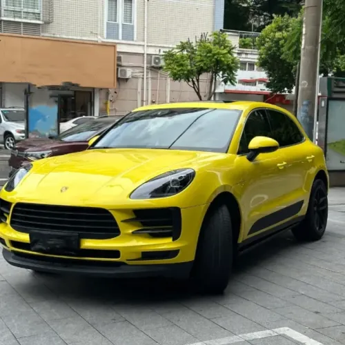 Glossy Crystal Maize Yellow Car Vinyl Wrap review M***u