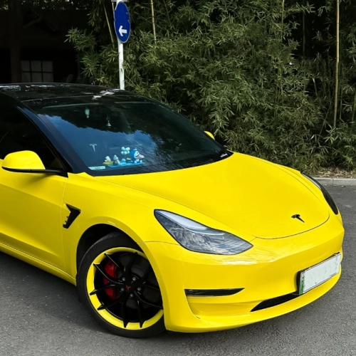Glossy Crystal Maize Yellow Car Vinyl Wrap review 
