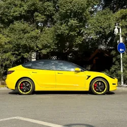 Glossy Crystal Maize Yellow Car Vinyl Wrap review Tdfjj 02