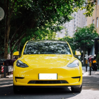 Glossy Crystal Maize Yellow Car Vinyl Wrap review 0