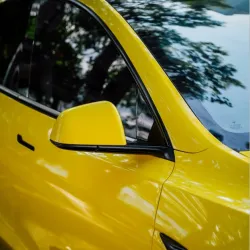 Glossy Crystal Maize Yellow Car Vinyl Wrap review Edfh 02