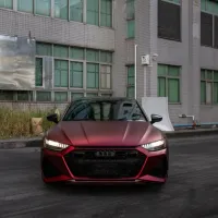PET Benz Matte Metallic Romance Red Car Vinyl Wrap review 0
