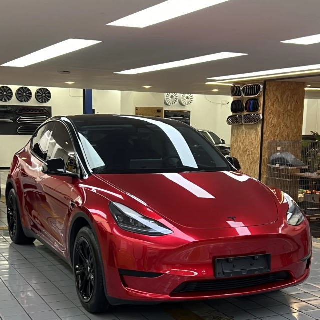 Gloss Metallic Cherry Red Car Vinyl Wrap review Pvdfghy 01