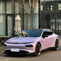 Twin-Color Silver Purple Car Vinyl Wrap  review 0