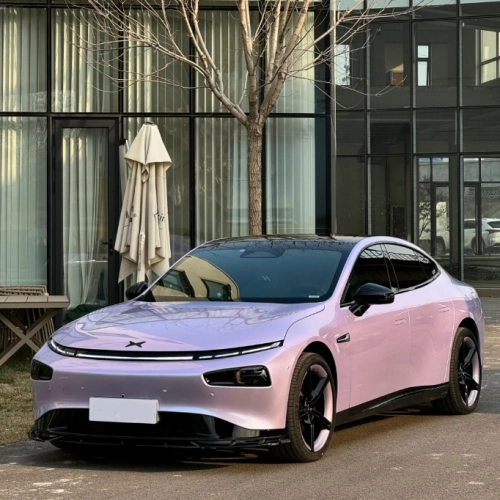 Twin-Color Silver Purple Car Vinyl Wrap  review 