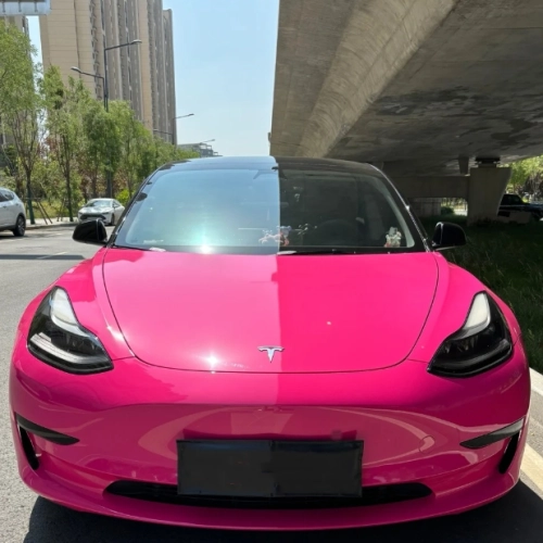 Super Gloss Rose Red Car Vinyl Wrap review 