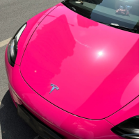 Super Gloss Rose Red Car Vinyl Wrap review 1