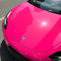 Super Gloss Rose Red Car Vinyl Wrap review 1