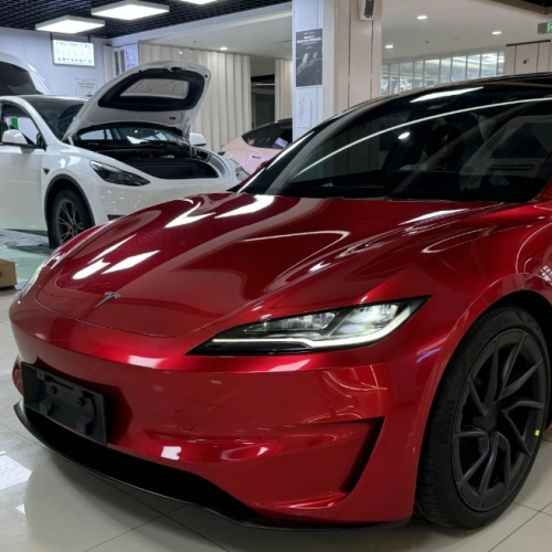 Gloss Metallic Vampire Red Car Vinyl Wrap review 