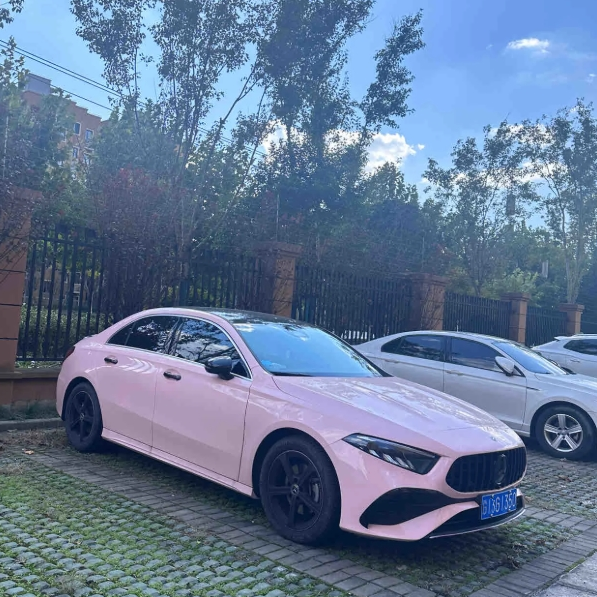 Super Gloss Pale Pink Car Vinyl Wrap review Ldfj