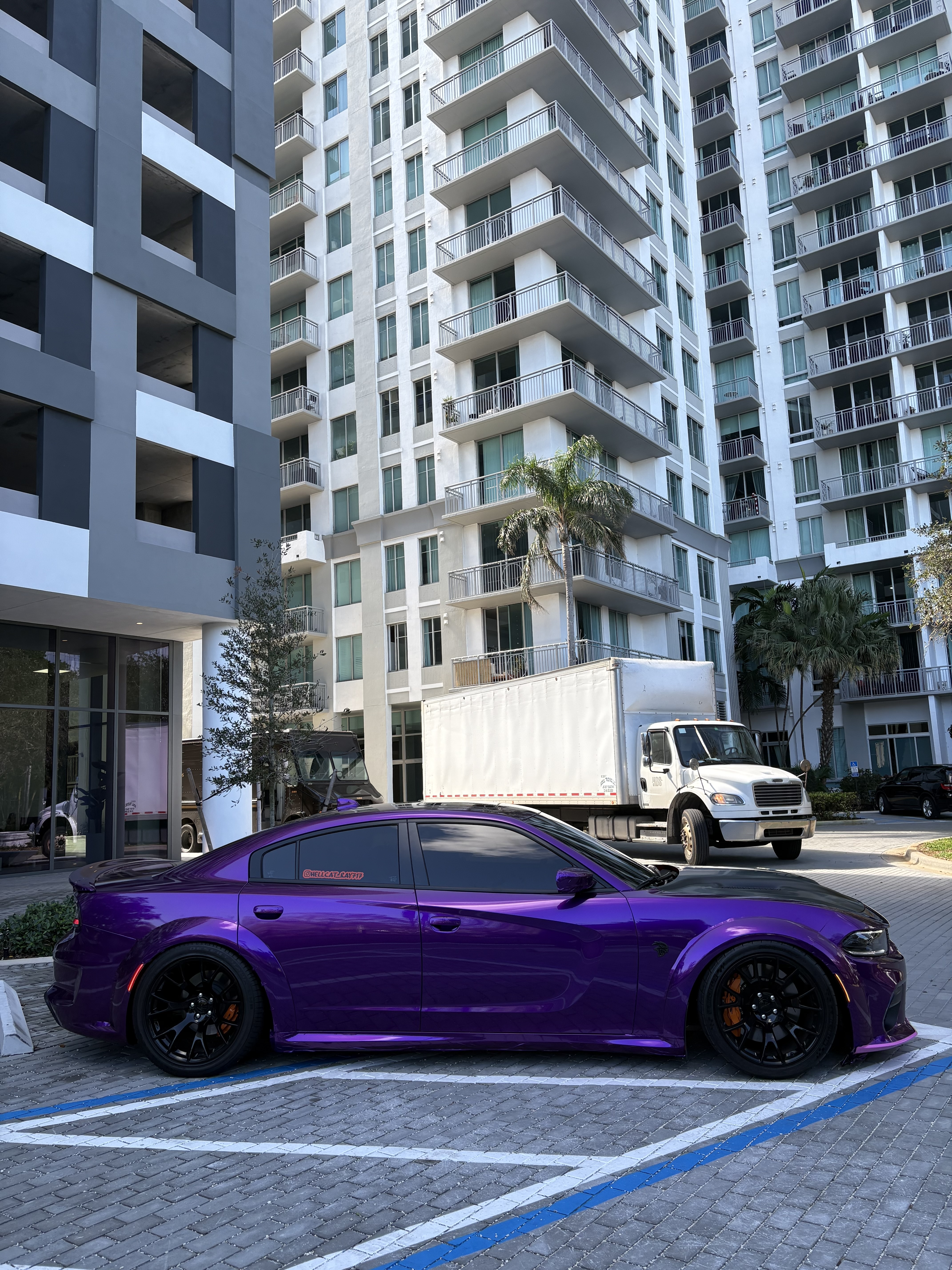 Gloss Metallic Grape Purple Car Vinyl Wrap review Hellcatray_717 04