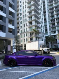  Gloss Metallic Grape Purple Car Vinyl Wrap review 3
