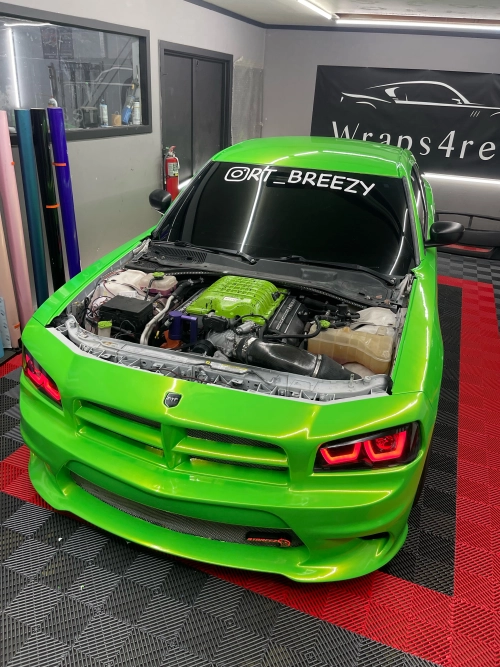 Audi Gloss Magic Gold Green Car Vinyl Wrap review 