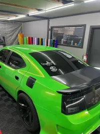 Audi Gloss Magic Gold Green Car Vinyl Wrap review 2