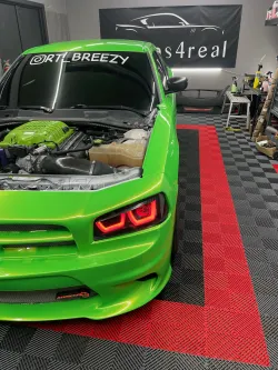 Audi Gloss Magic Gold Green Car Vinyl Wrap review drama 04