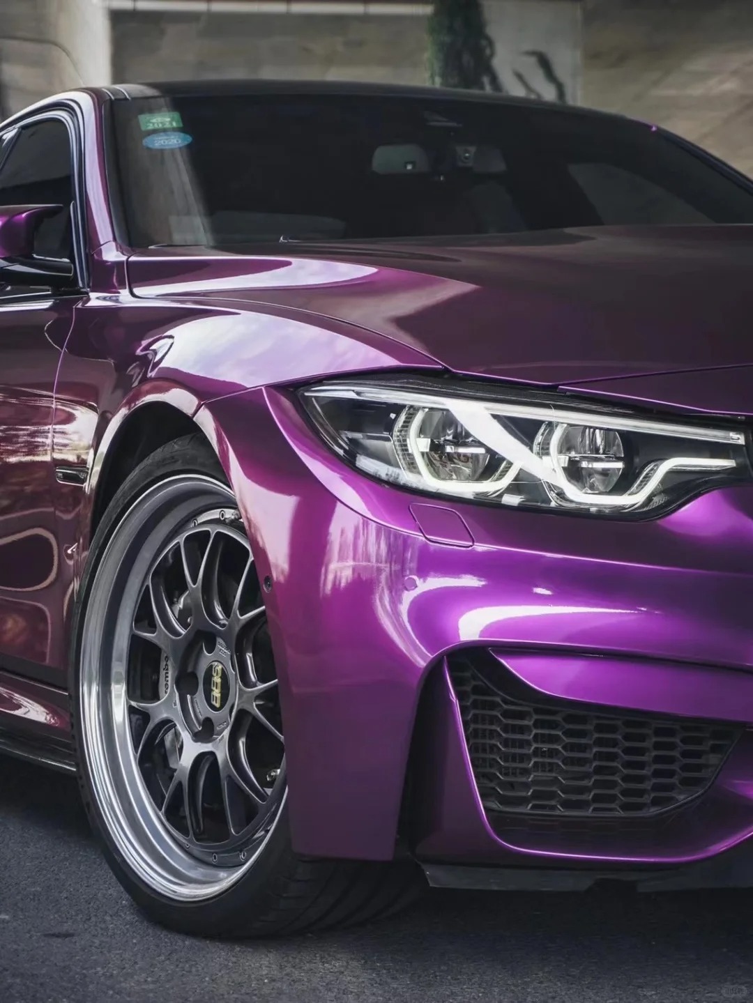 Gloss Metallic Grape Purple Car Vinyl Wrap review drammp 02