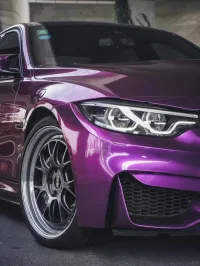  Gloss Metallic Grape Purple Car Vinyl Wrap review 1