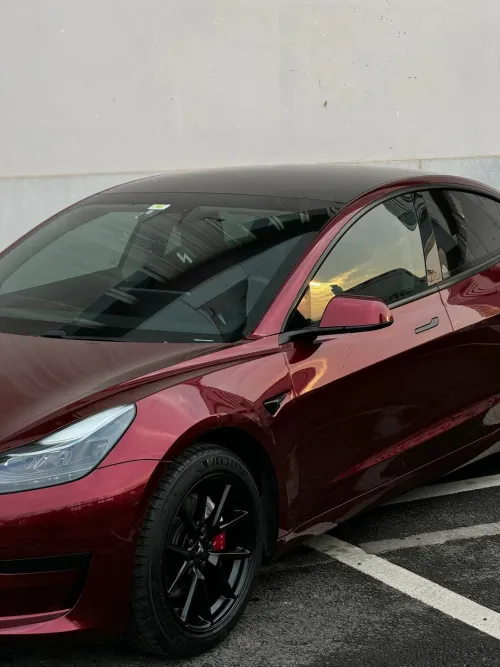  Liquid Metallic Dragon Blood Red Car Vinyl Wrap review 