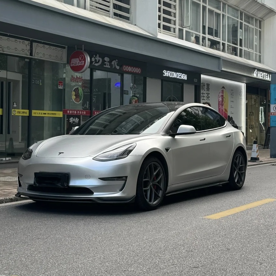 Matte Metallic Metal Silver Car Vinyl Wrap review tyin 02