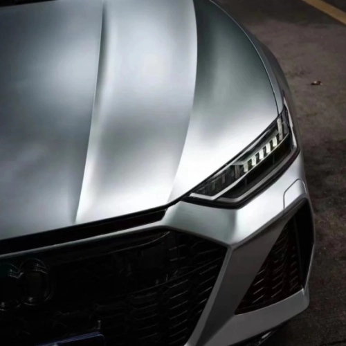 Matte Metallic Metal Silver Car Vinyl Wrap review 