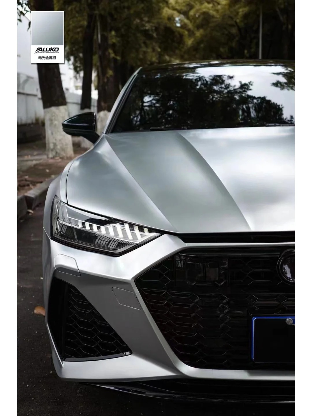 Matte Metallic Metal Silver Car Vinyl Wrap review drmmp 02