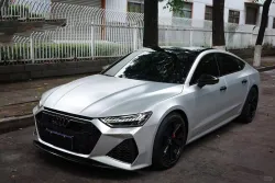 Matte Metallic Metal Silver Car Vinyl Wrap review drmmp 03