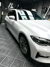 Gloss Pearl White Car Vinyl Wrap review 2