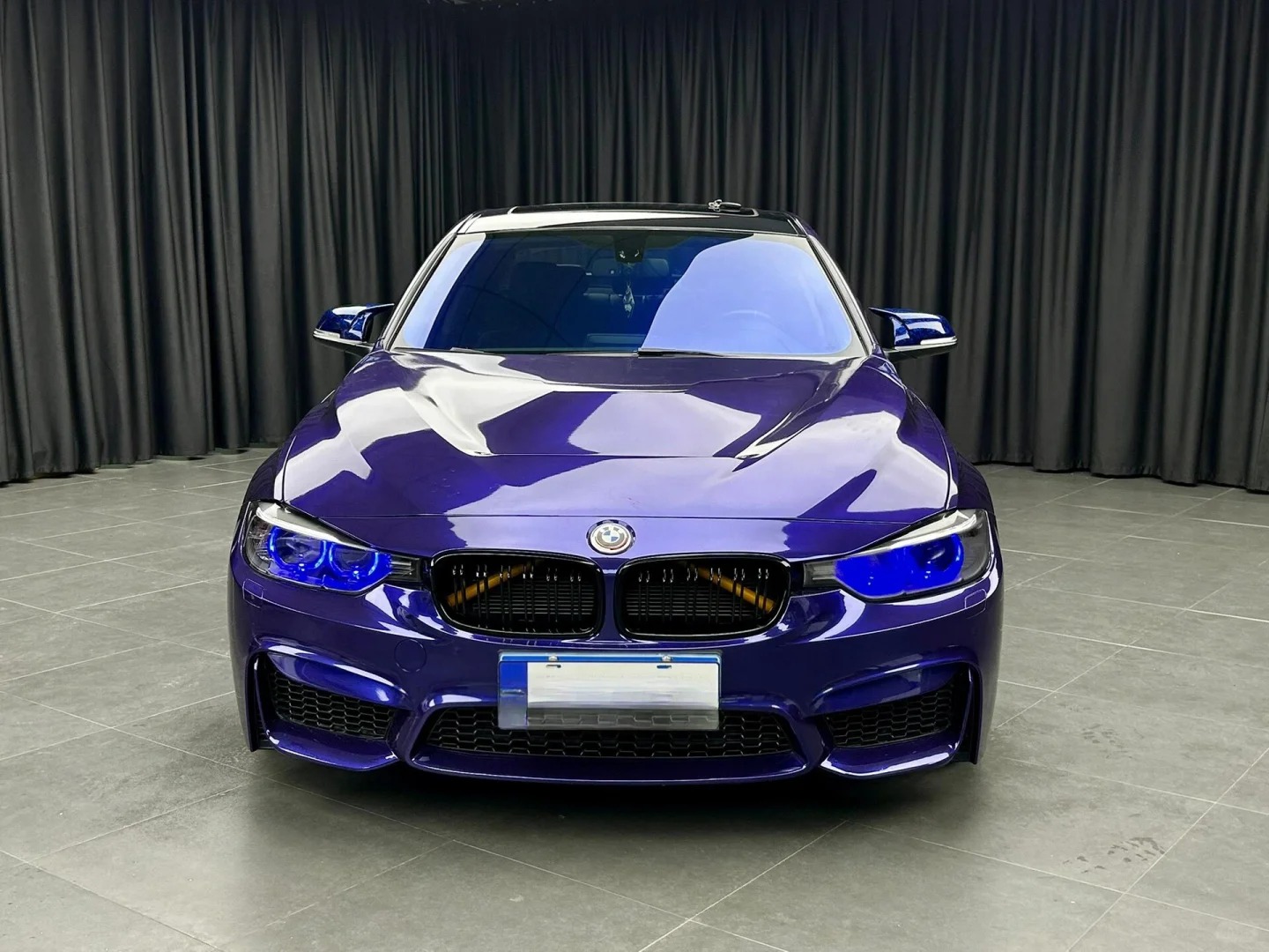 BMW Gloss PET Royal Indigo Blue Car Vinyl Wrap review taay 02