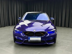 BMW Gloss PET Royal Indigo Blue Car Vinyl Wrap review taay 02