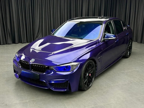 BMW Gloss PET Royal Indigo Blue Car Vinyl Wrap review 