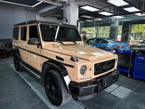  Super Gloss Sandstorm Yellow Desert Yellow Car Vinyl Wrap review 