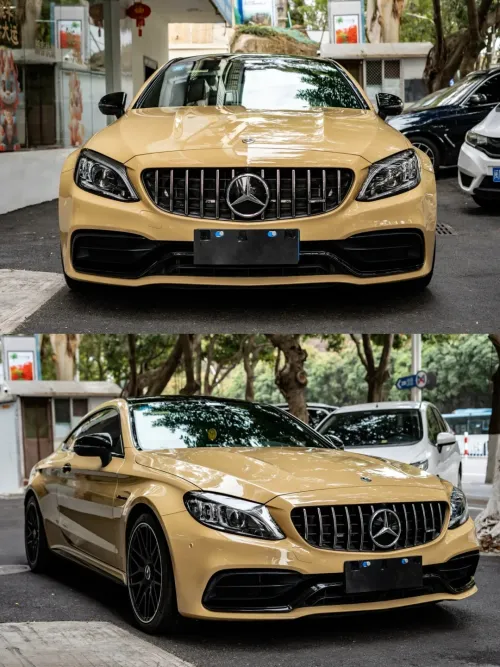 Super Gloss Sandstorm Yellow Desert Yellow Car Vinyl Wrap review 