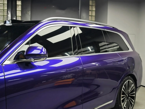 BMW Gloss PET Royal Indigo Blue Car Vinyl Wrap review 