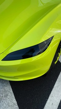PET Gloss Acid Green Car Vinyl Wrap review 1