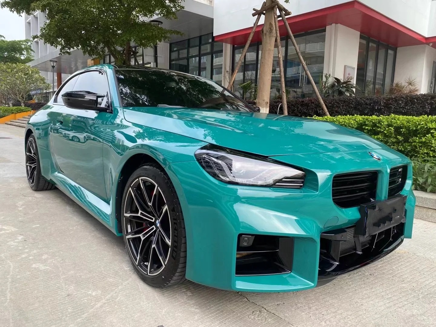 Super Gloss Pine Green Car Vinyl Wrap review kaifeng 02