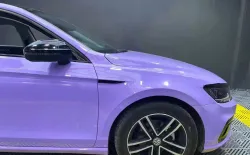 Super Gloss Lavender Purple Car Vinyl Wrap review miiao 02