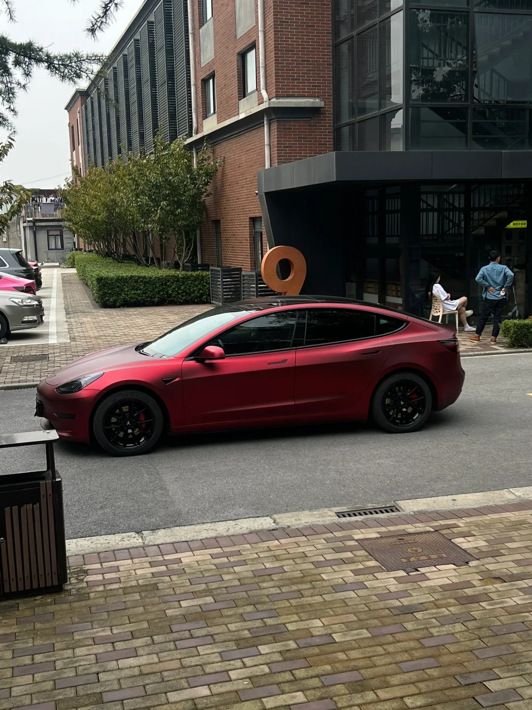 PET Benz Matte Metallic Romance Red Car Vinyl Wrap review roman 02