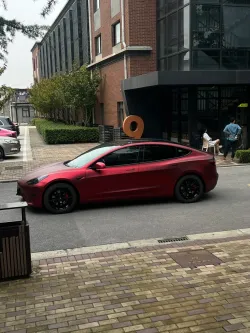 Benz Matte PET Metallic Romance Red Car Vinyl Wrap review roman 02