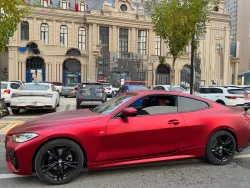 Benz Matte PET Metallic Romance Red Car Vinyl Wrap review giyy 02