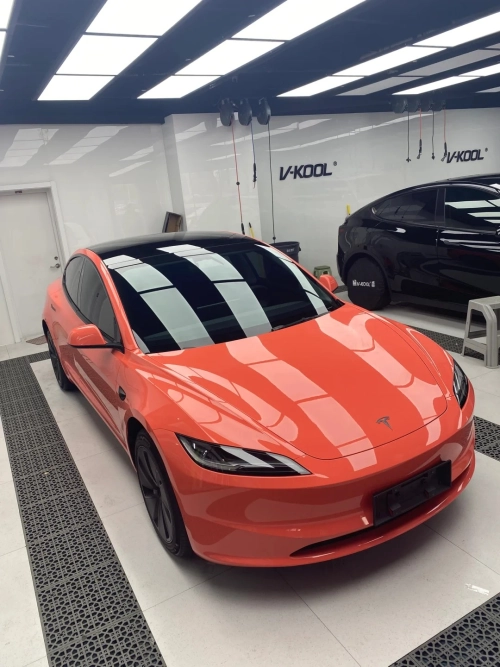 Gloss Coral Orange Car Vinyl Wrap review 