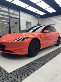 Gloss Coral Orange Car Vinyl Wrap review 2