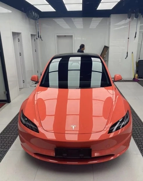 Gloss Coral Orange Car Vinyl Wrap review 