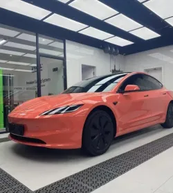 Gloss Coral Orange Car Vinyl Wrap review cole 02