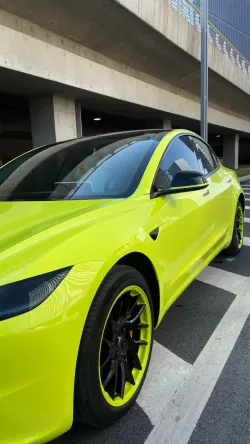 Gloss Crystal Bur Green Car Vinyl Wrap review  keire 02