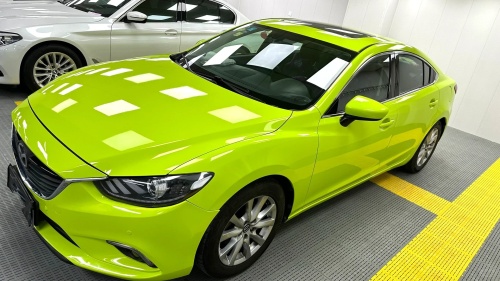 Gloss Crystal Bur Green Car Vinyl Wrap review 