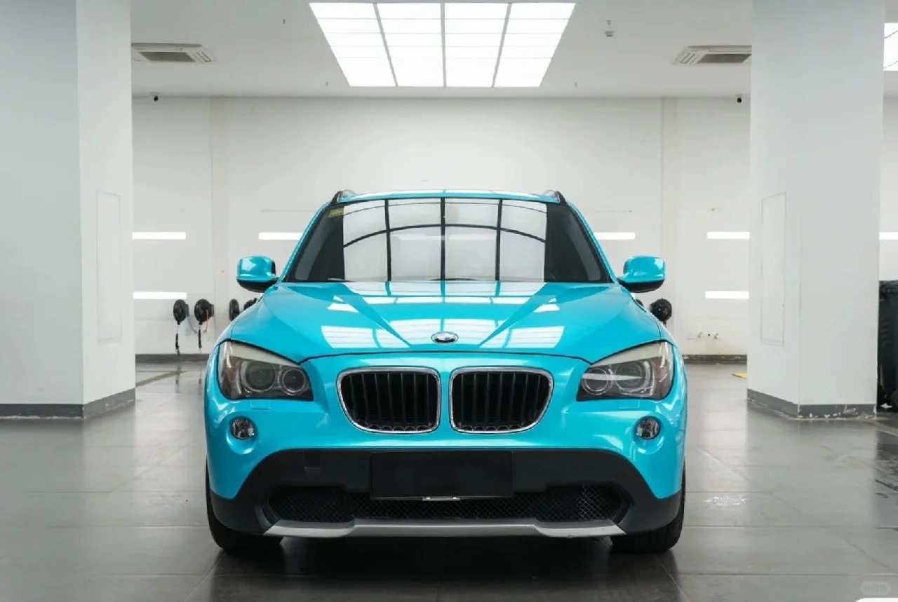 Gloss Metal Paint Lake Blue Car Vinyl Wrap review cream 01