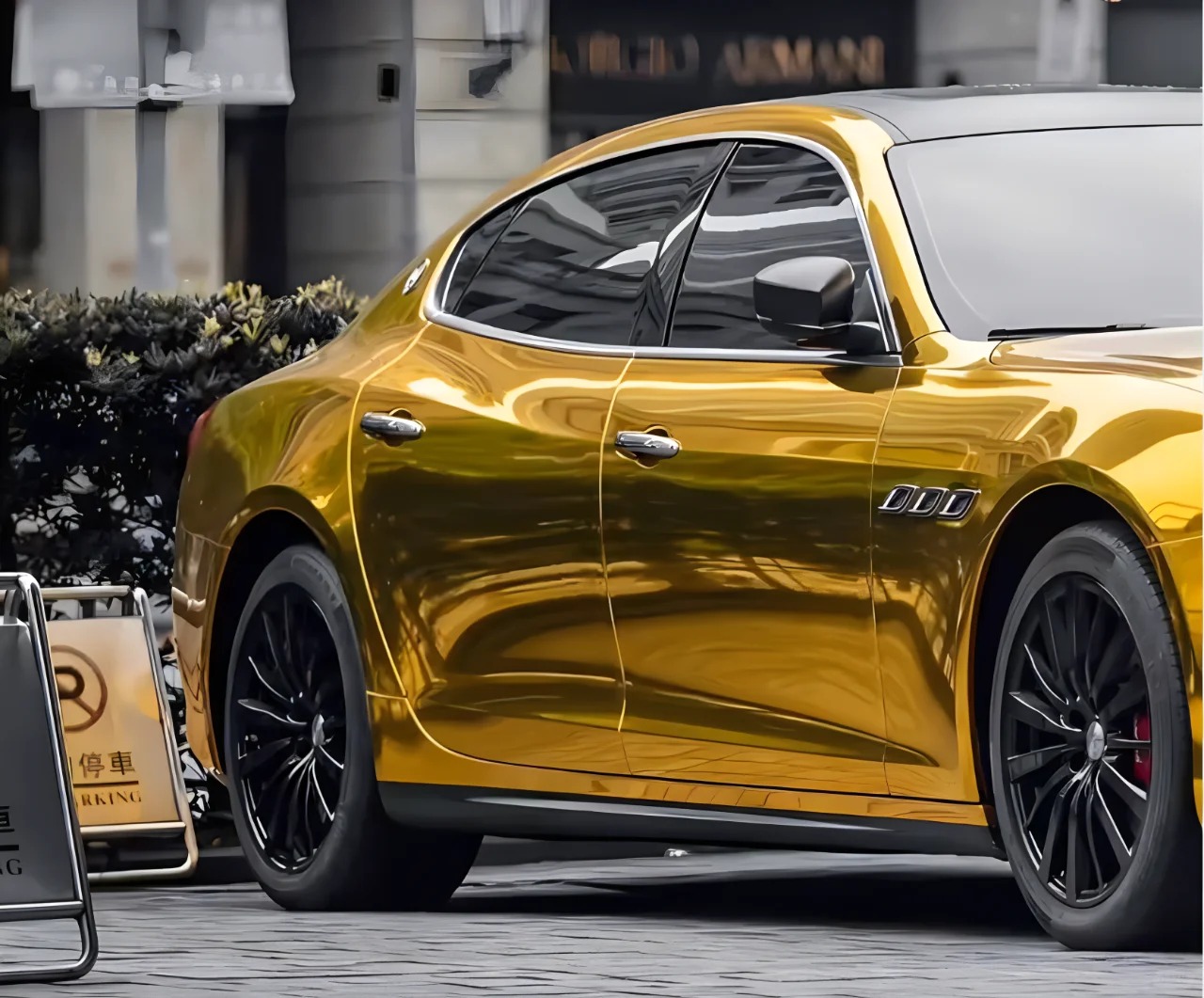 Chrome Mirror Gold Car Vinyl Wrap review by 02